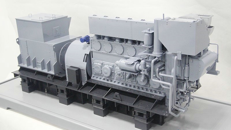 工業級發電機組模型，3D打印發動機模型