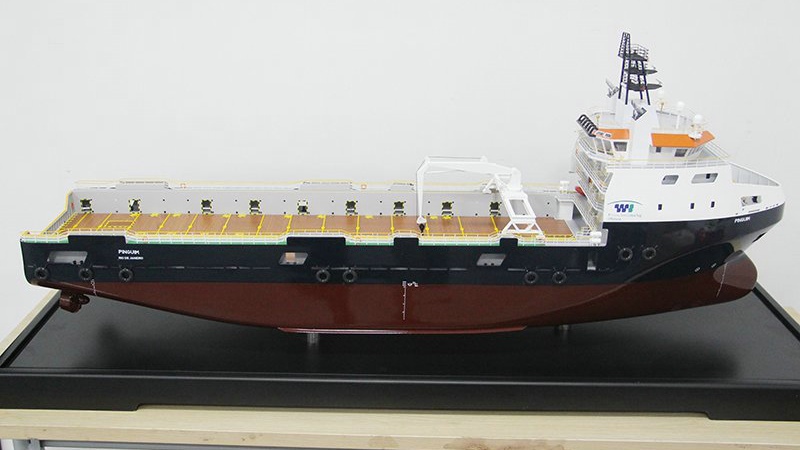 PSV 5000平臺供應船模型--荷蘭達門造船---秀美模型