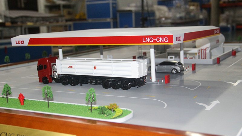 魯西化工集團LNG-CNG加氣站建筑模型