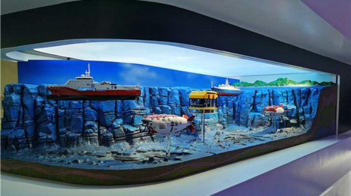 展館展廳模型-廣州海洋地質調查局模型展臺